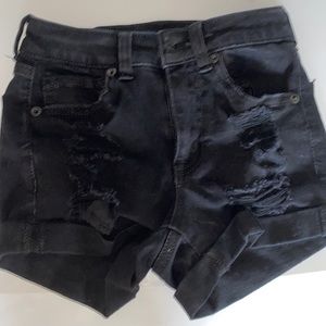 Black Aeropostale jean shorts: Size 000